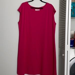 Chico’s Tegan T-Shirt Dress in Fuchsia